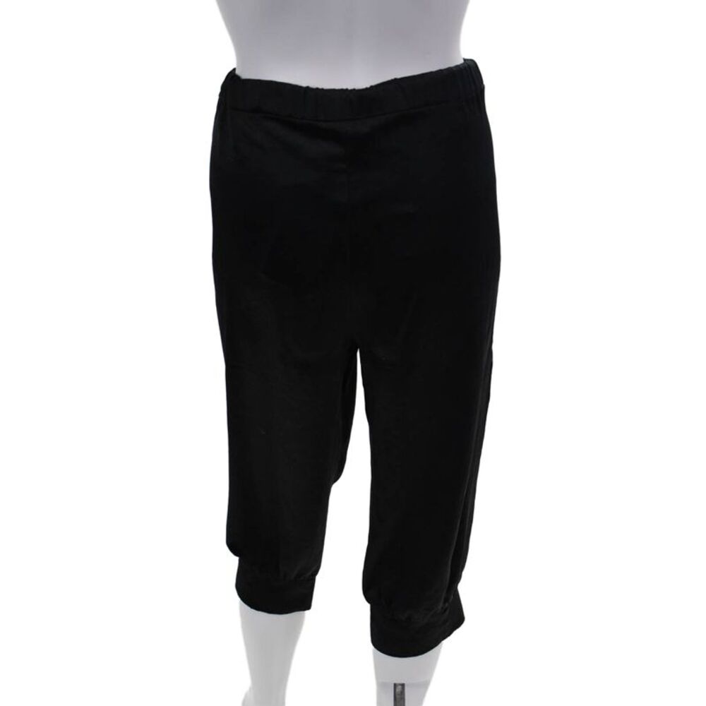 L'Agence Womens Satin Drawstring Waist Cropped Pants Black Size 2 - Picture 3 of 6
